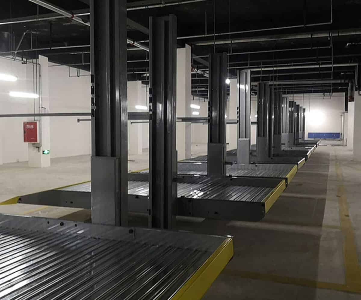 兩層升降橫移立體停車過規劃